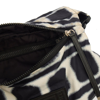Chanel Shoulder Bag Round Messenger Bag  in Black, Fabric — Alternate View 11