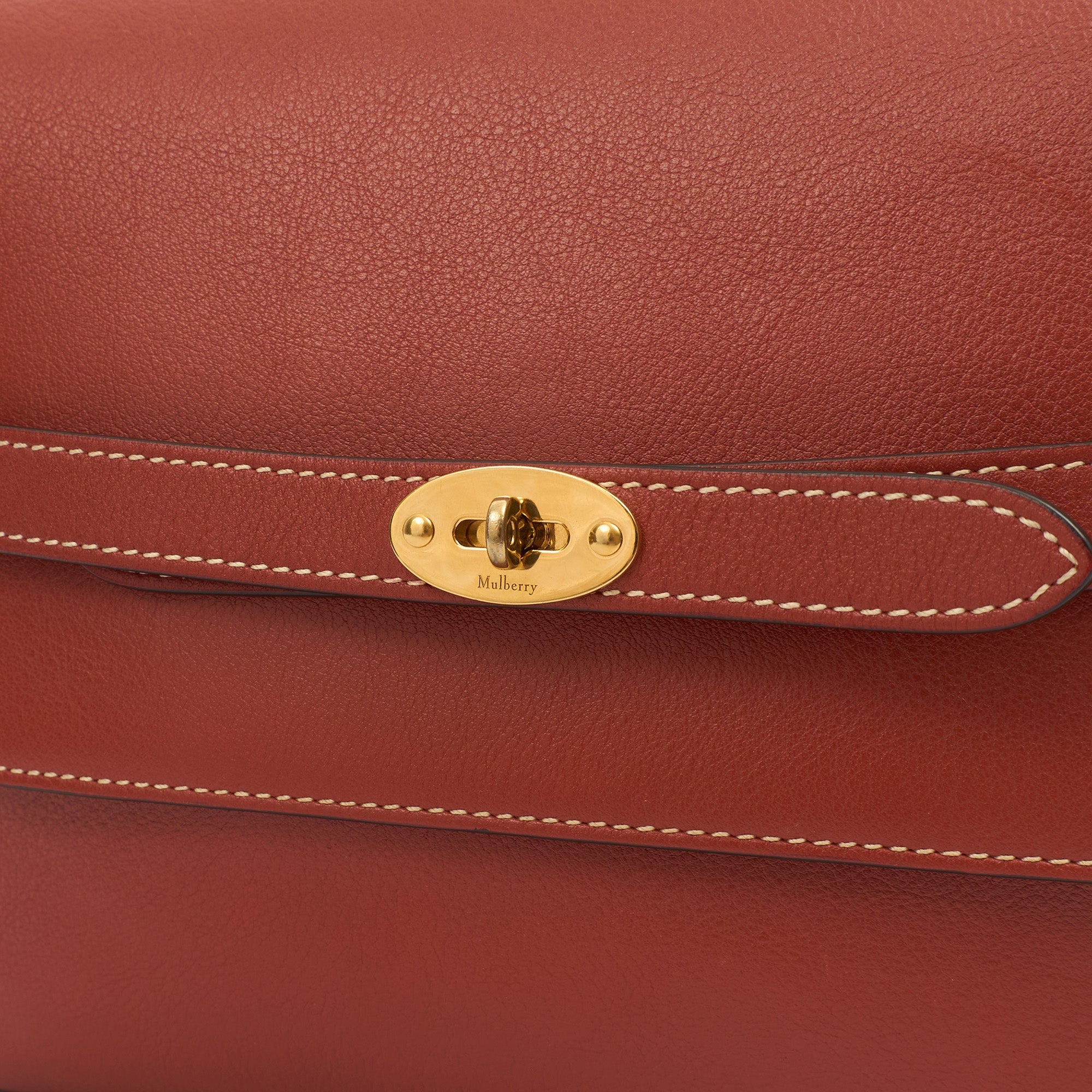 Mulberry Cross Body Belted Bayswater Satchel  in Red, Leather — Alternate View 14