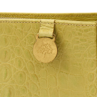 Mulberry Shoulder Bag Vintage Shoulder Bag in Green, Exotic Effect Leather — Lifestyle View