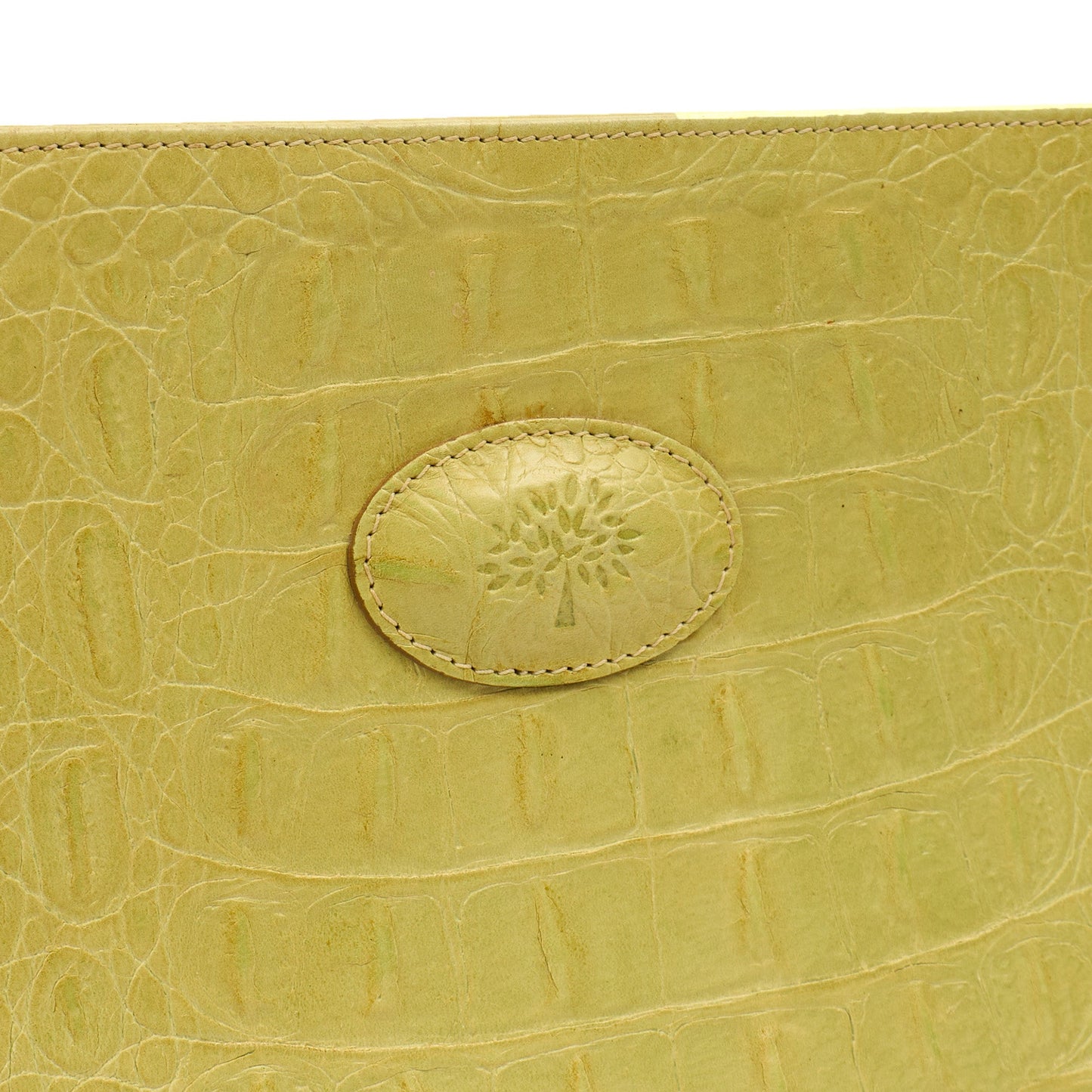 Mulberry Shoulder Bag Vintage Shoulder Bag in Green, Exotic Effect Leather — Alternate View 7