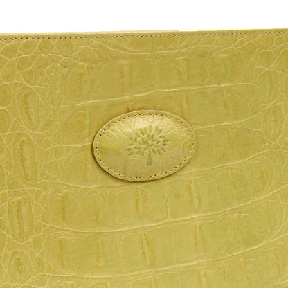 Mulberry Shoulder Bag Vintage Shoulder Bag in Green, Exotic Effect Leather — Alternate View 7