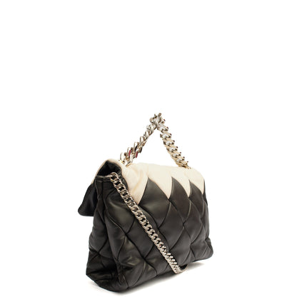 Stella McCartney Shoulder Bag Beckett Bag in Grey, Leather — Side View