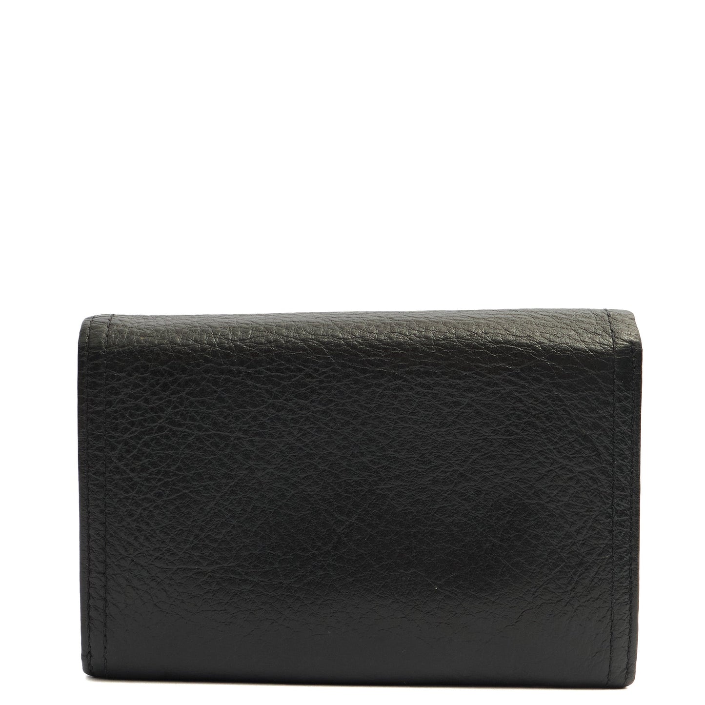 Mulberry Wallet Wallet in Black, Calfskin Leather — Back View