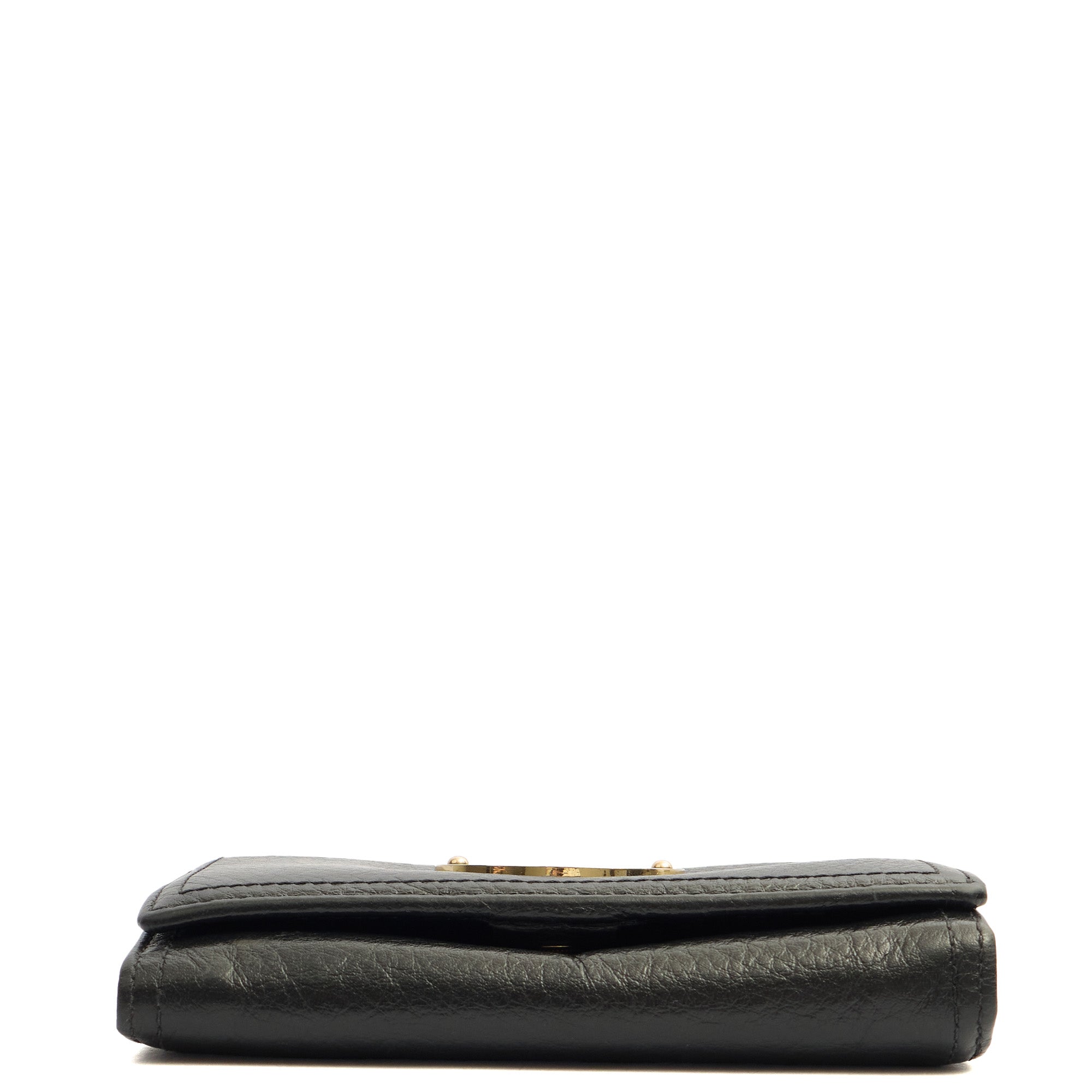 Mulberry Wallet Wallet in Black, Calfskin Leather — Top View