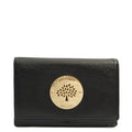 Mulberry Wallet Wallet in Black, Calfskin Leather — Front View