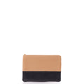 Celine Clutch Zip Pouch in Cream, Box Calfskin — Front View