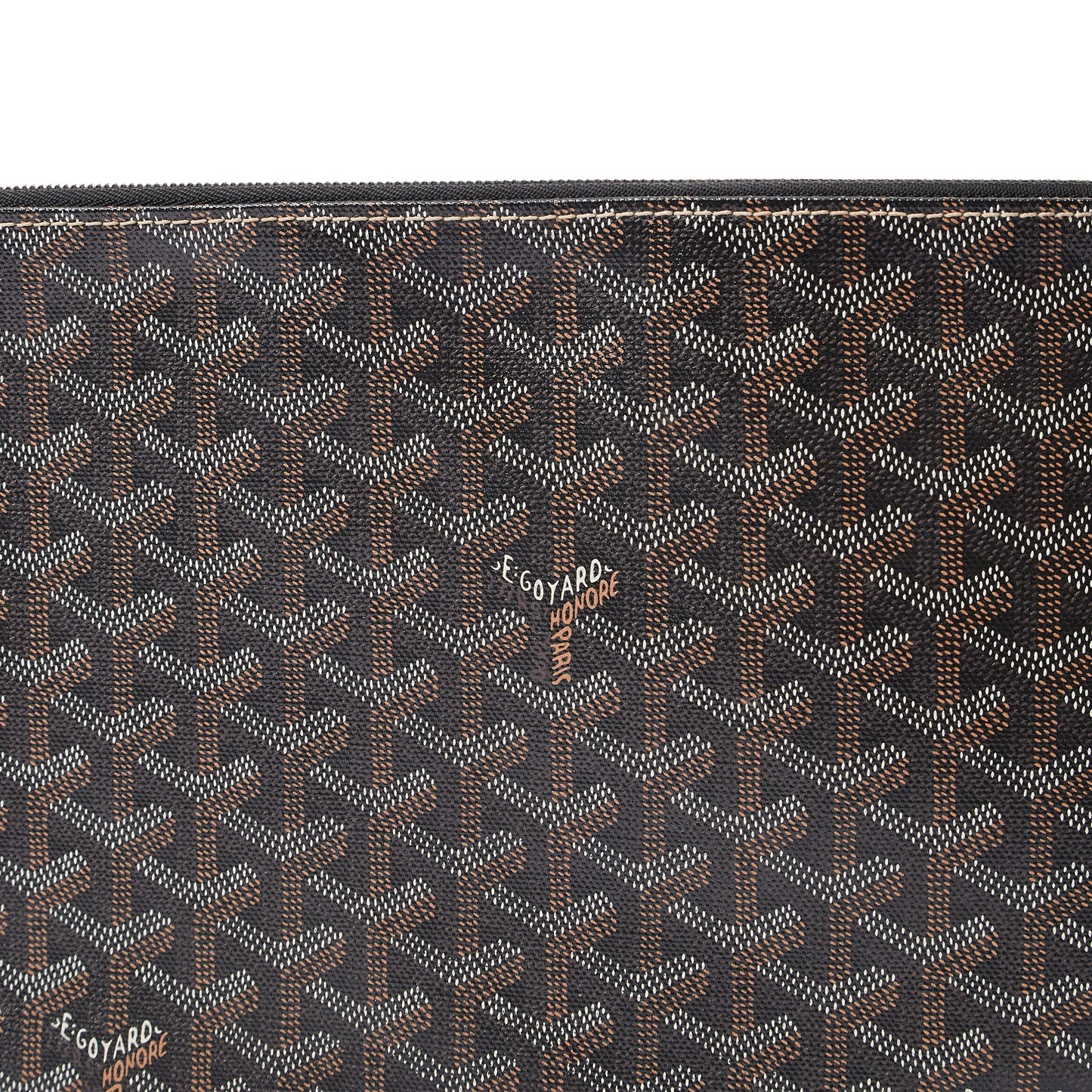 Goyard Clutch Senat Pouch PM in Brown, Leather — Lifestyle View