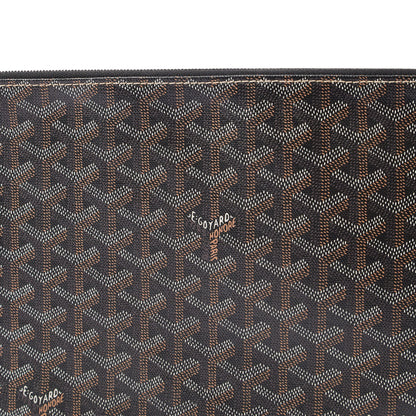 Goyard Clutch Senat Pouch PM in Brown, Leather — Lifestyle View