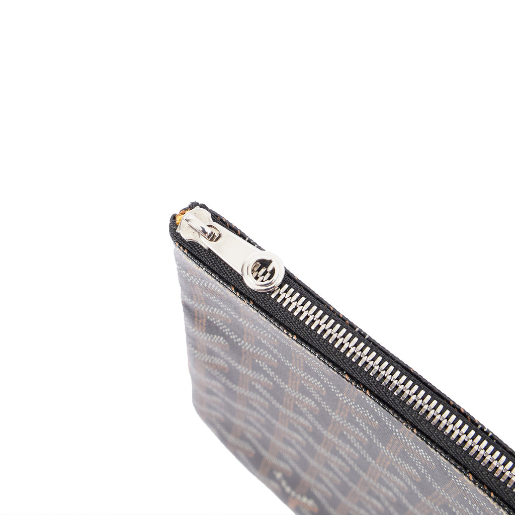 Goyard Clutch Senat Pouch PM in Brown, Leather — Detail View