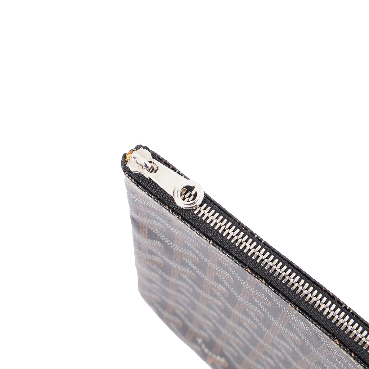Goyard Clutch Senat Pouch PM in Brown, Leather — Detail View
