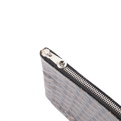 Goyard Clutch Senat Pouch PM in Brown, Leather — Detail View