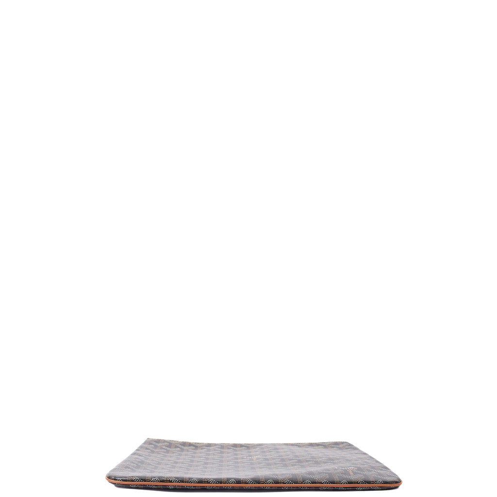 Goyard Clutch Senat Pouch PM in Brown, Leather — Top View