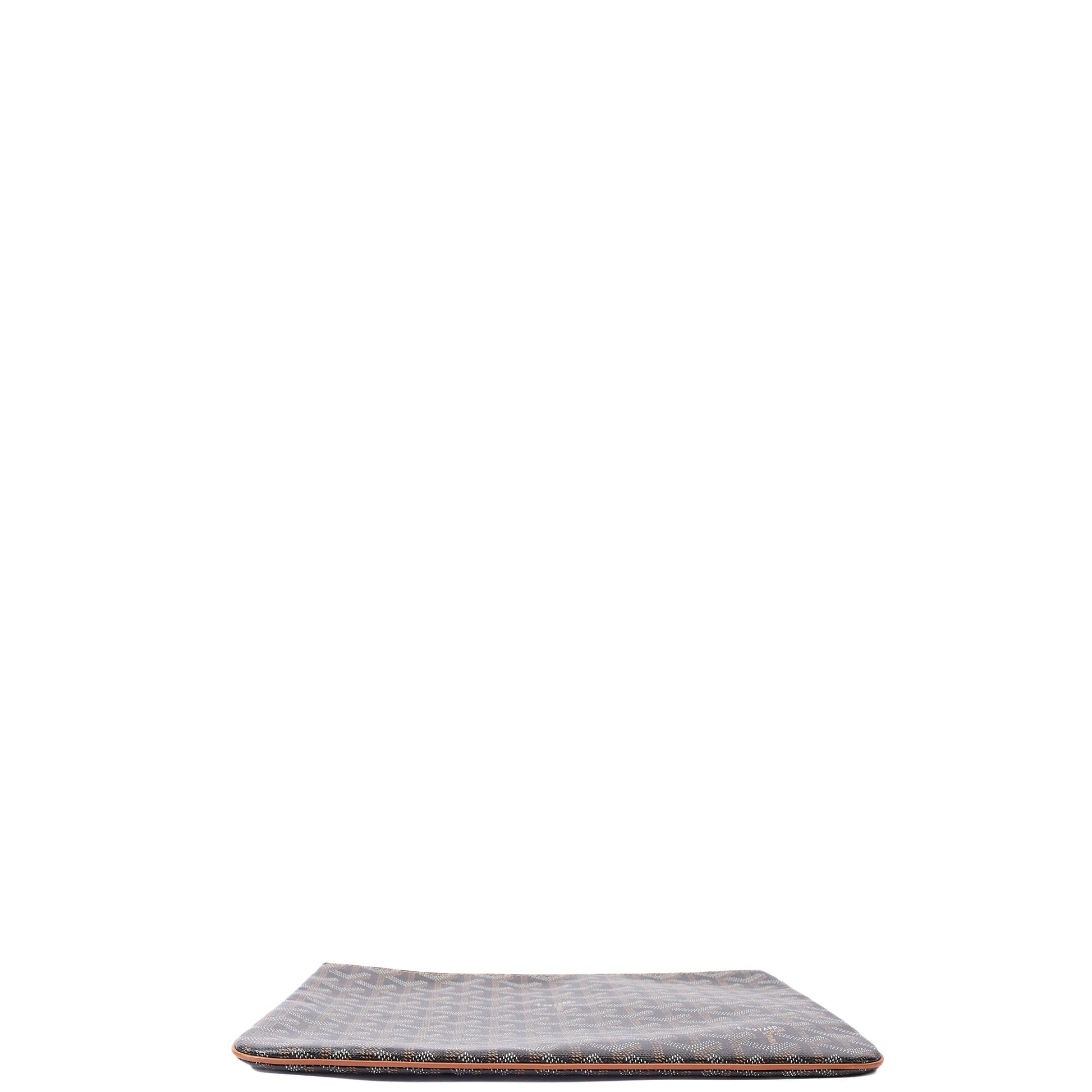 Goyard Clutch Senat Pouch PM in Brown, Leather — Top View