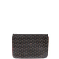 Goyard Clutch Senat Pouch PM in Brown, Leather — Front View