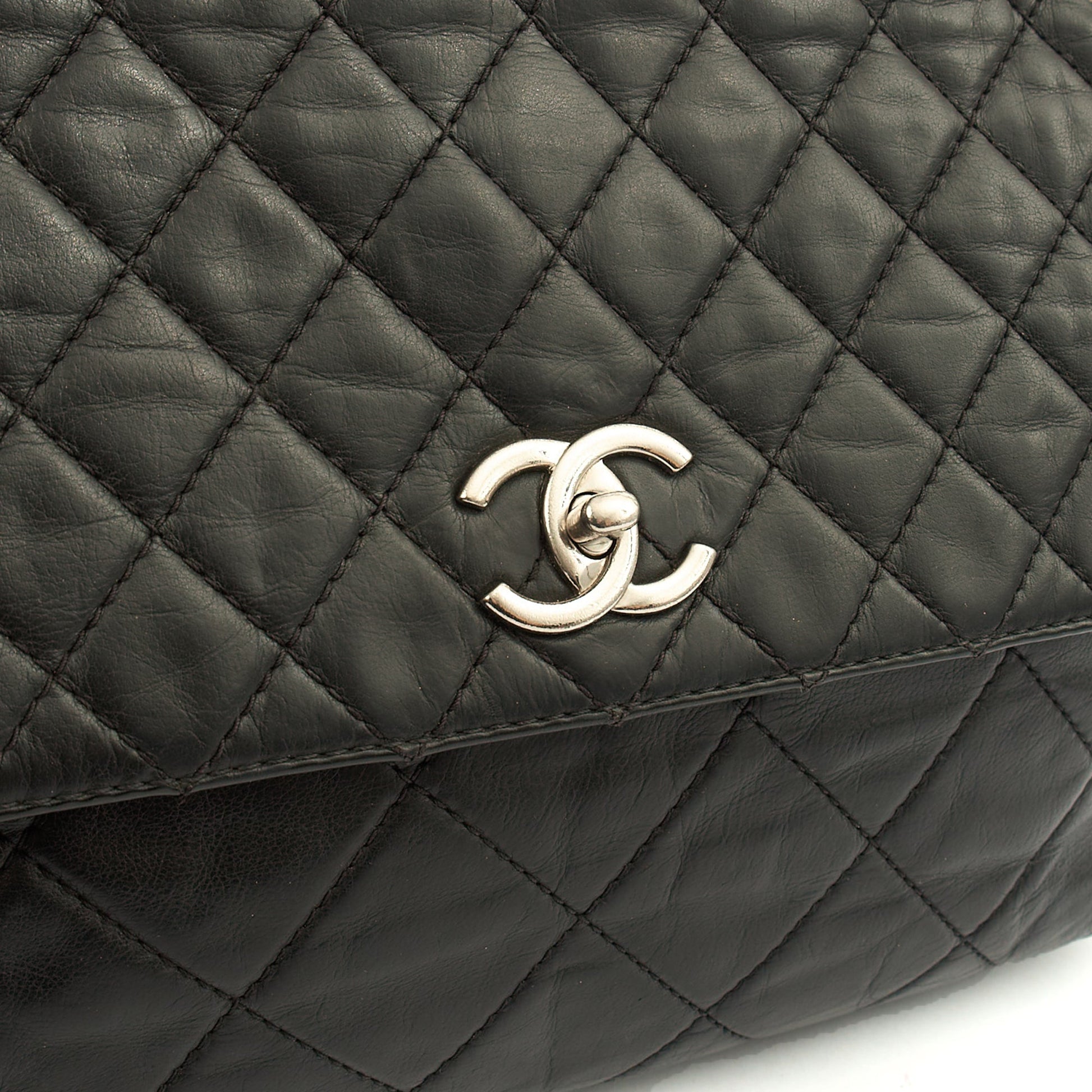 Chanel Shoulder Bag Business Affinity Flap Bag in Black, Calfskin Leather — Alternate View 24
