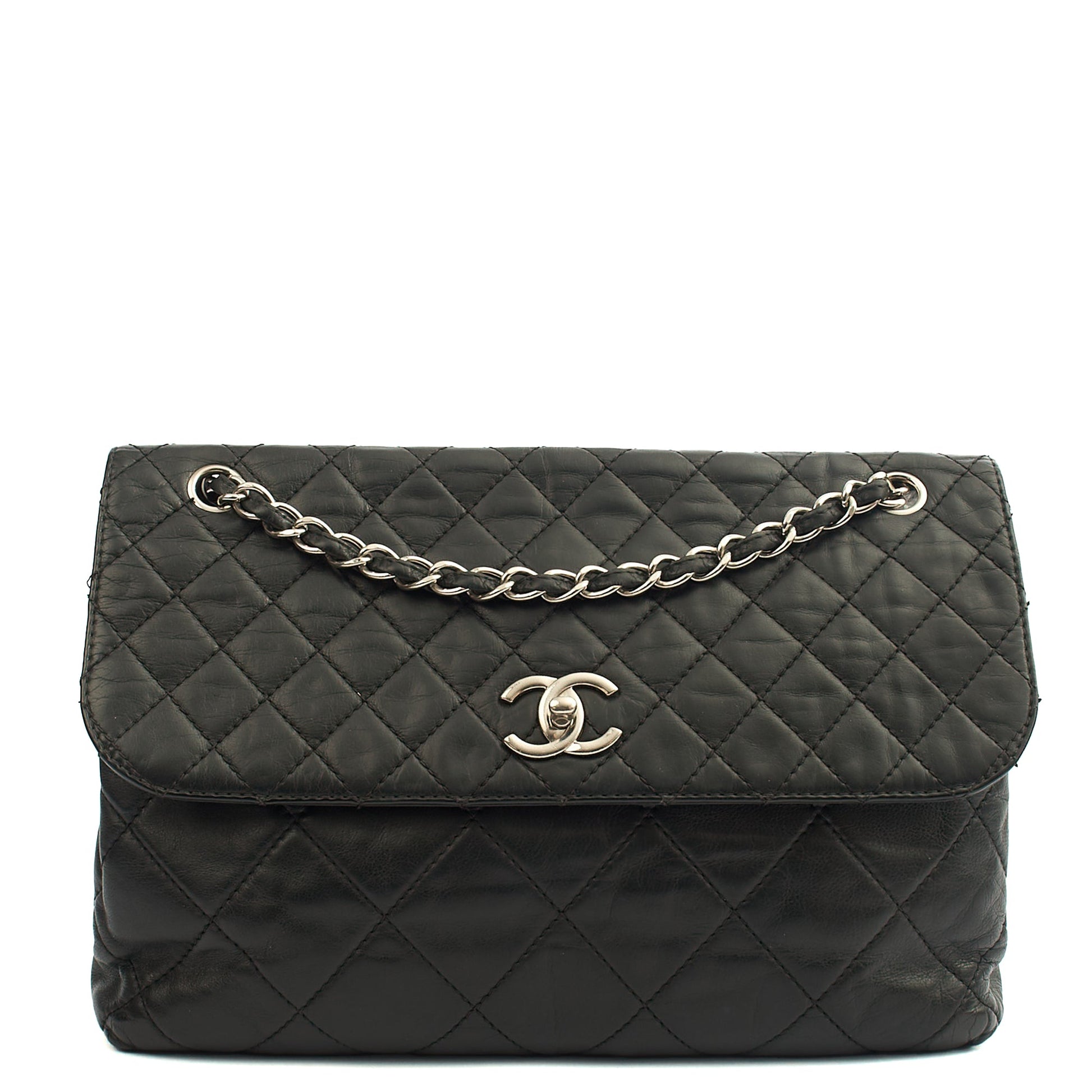 Chanel Shoulder Bag Business Affinity Flap Bag in Black, Calfskin Leather — Alternate View 19