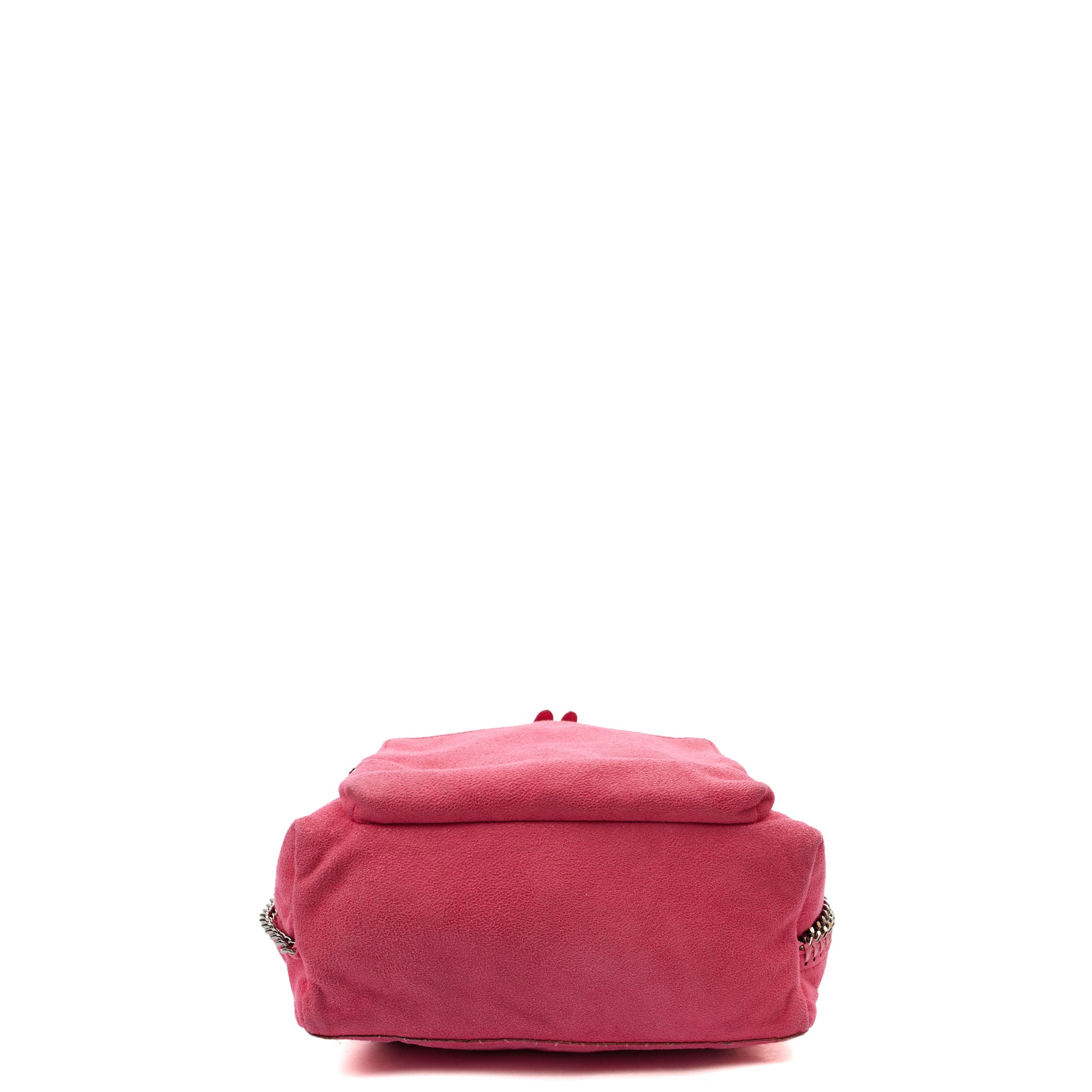 Stella McCartney Backpack Falabella Go Backpack in Pink, Vegan Leather — Top View