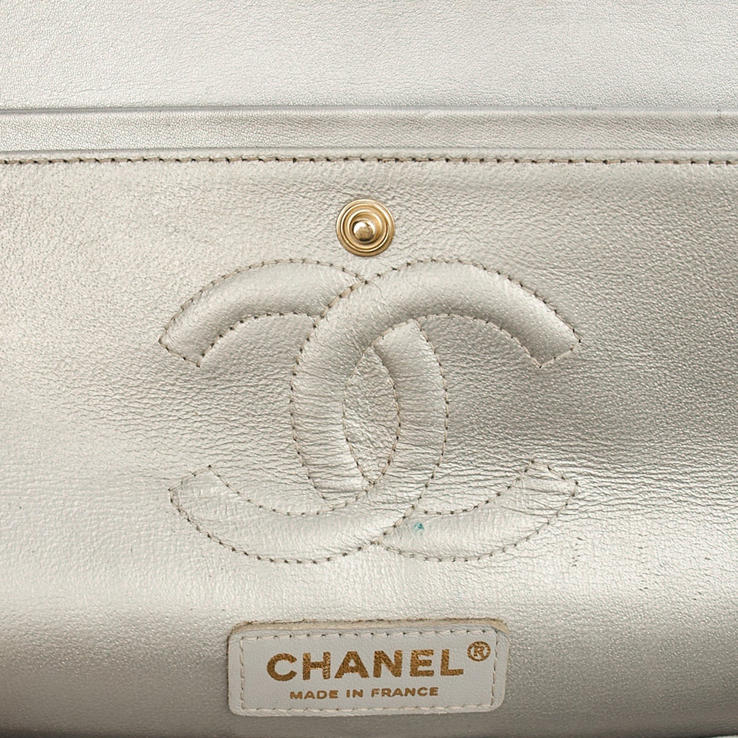 Chanel Shoulder Bag Classic Double Flap - Medium in Print, Fabric — Alternate View 10