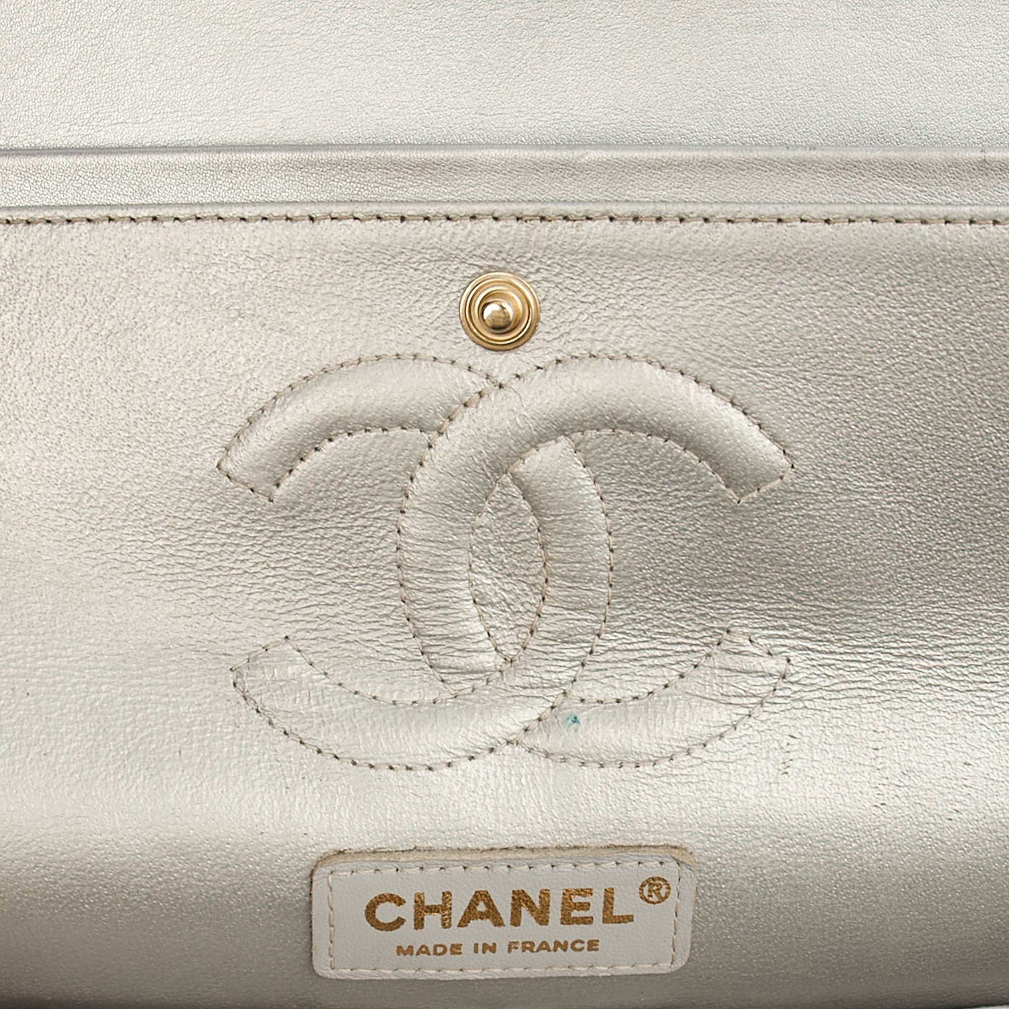 Chanel Shoulder Bag Classic Double Flap - Medium in Print, Fabric — Alternate View 10