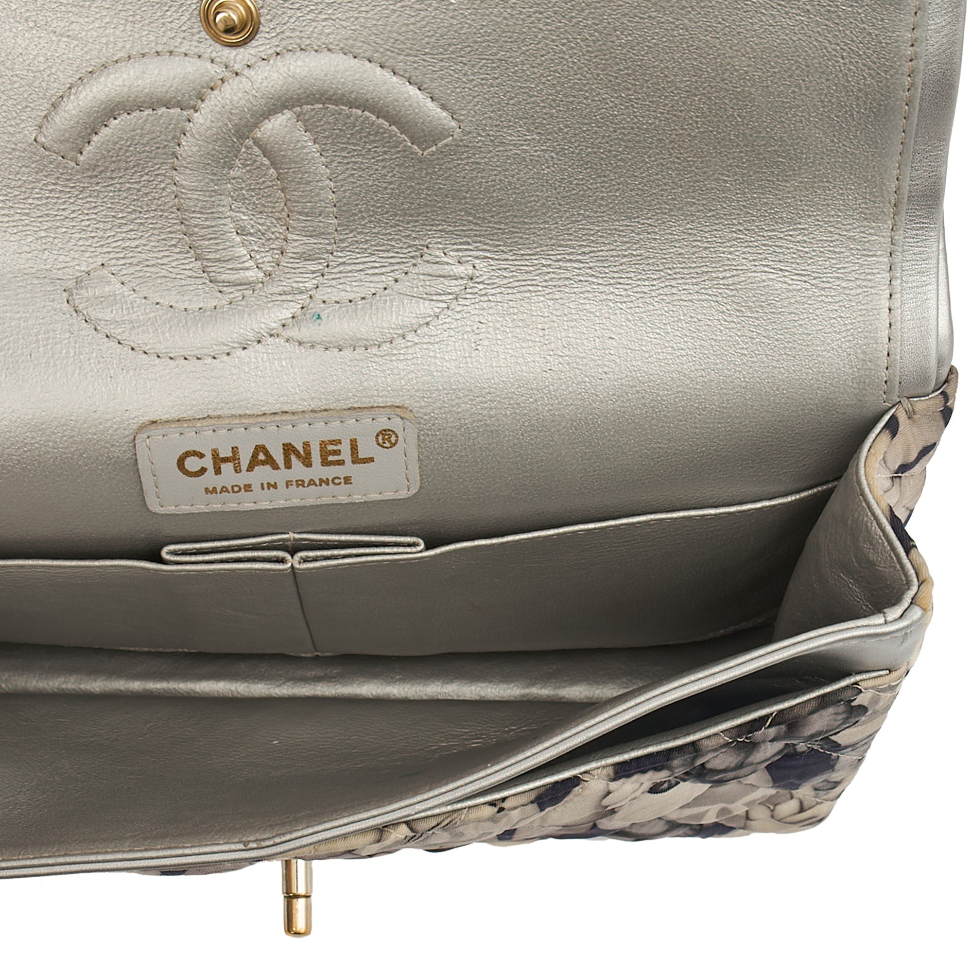 Chanel Shoulder Bag Classic Double Flap - Medium in Print, Fabric — Alternate View 11