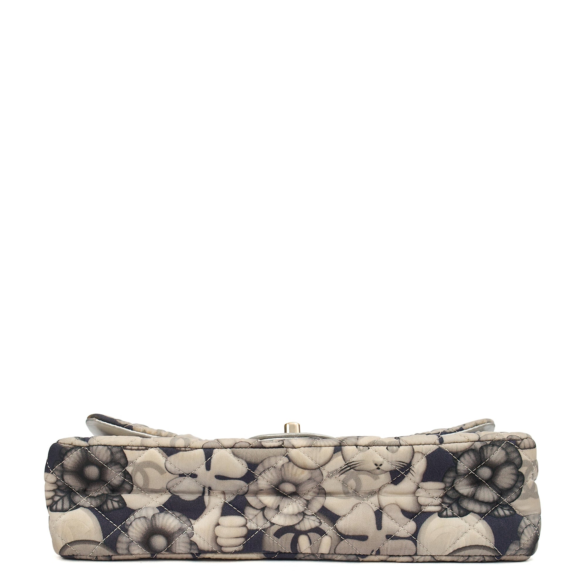 Chanel Shoulder Bag Classic Double Flap - Medium in Print, Fabric — Detail View