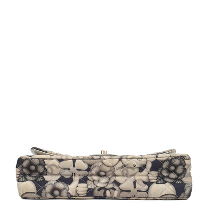 Chanel Shoulder Bag Classic Double Flap - Medium in Print, Fabric — Detail View
