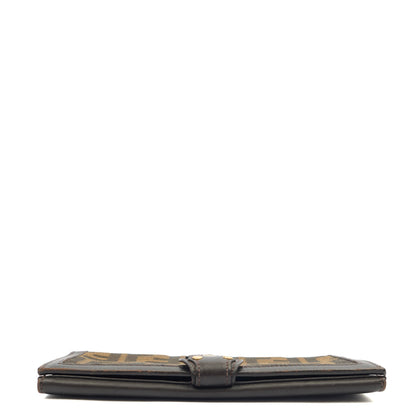 Fendi Purse Continental Wallet in Zucca FF, Canvas — Top View