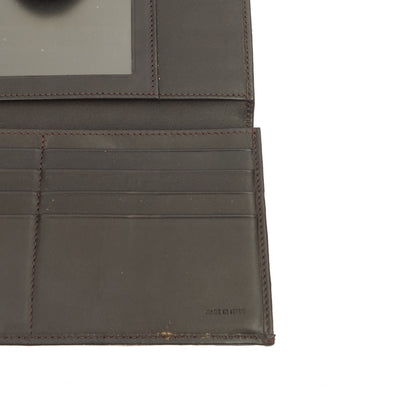 Fendi Purse Continental Wallet in Zucca FF, Canvas — Detail View