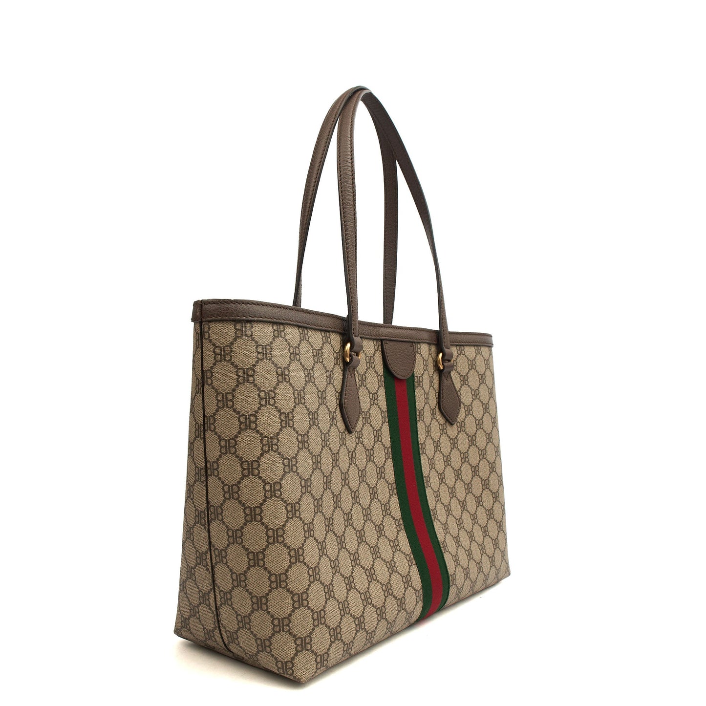 Balenciaga Tote Tote in Brown, Leather — Side View
