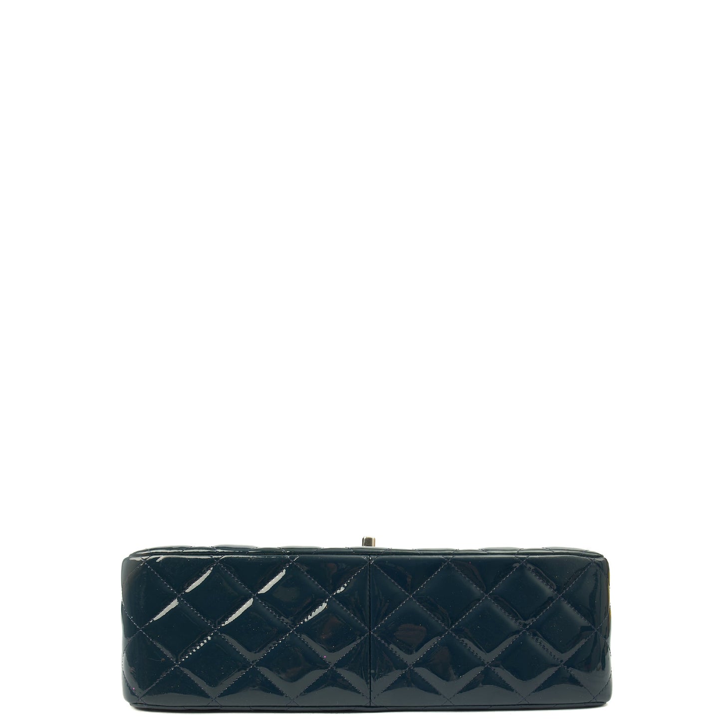 Chanel Shoulder Bag Classic Double Flap - Large in Blue, Patent Leather — Alternate View 15