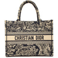 Christian Dior Tote Book Tote - Medium in Blue, Fabric — Front View