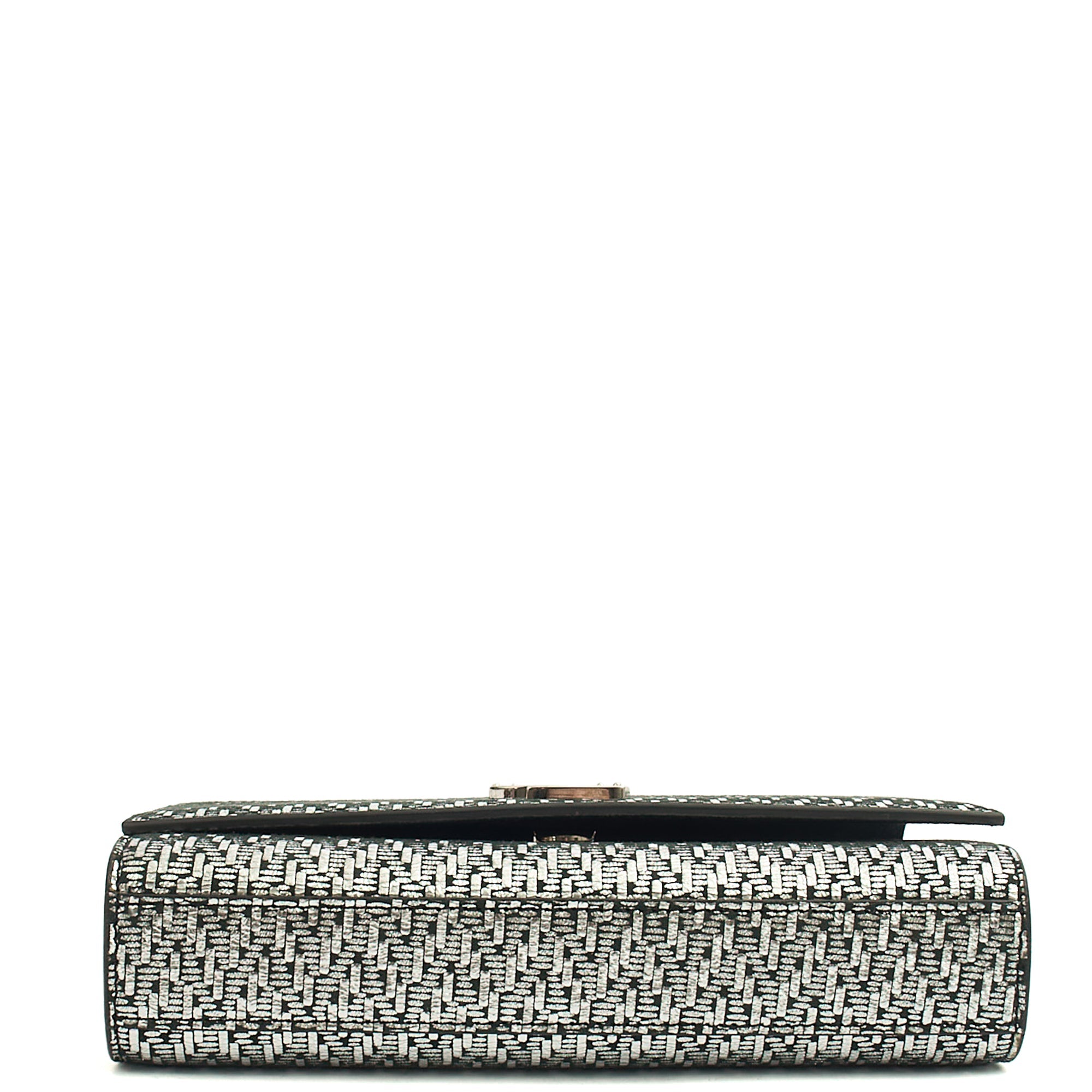 Saint Laurent Cross Body Kate Medium in Metallic, Fabric — Top View