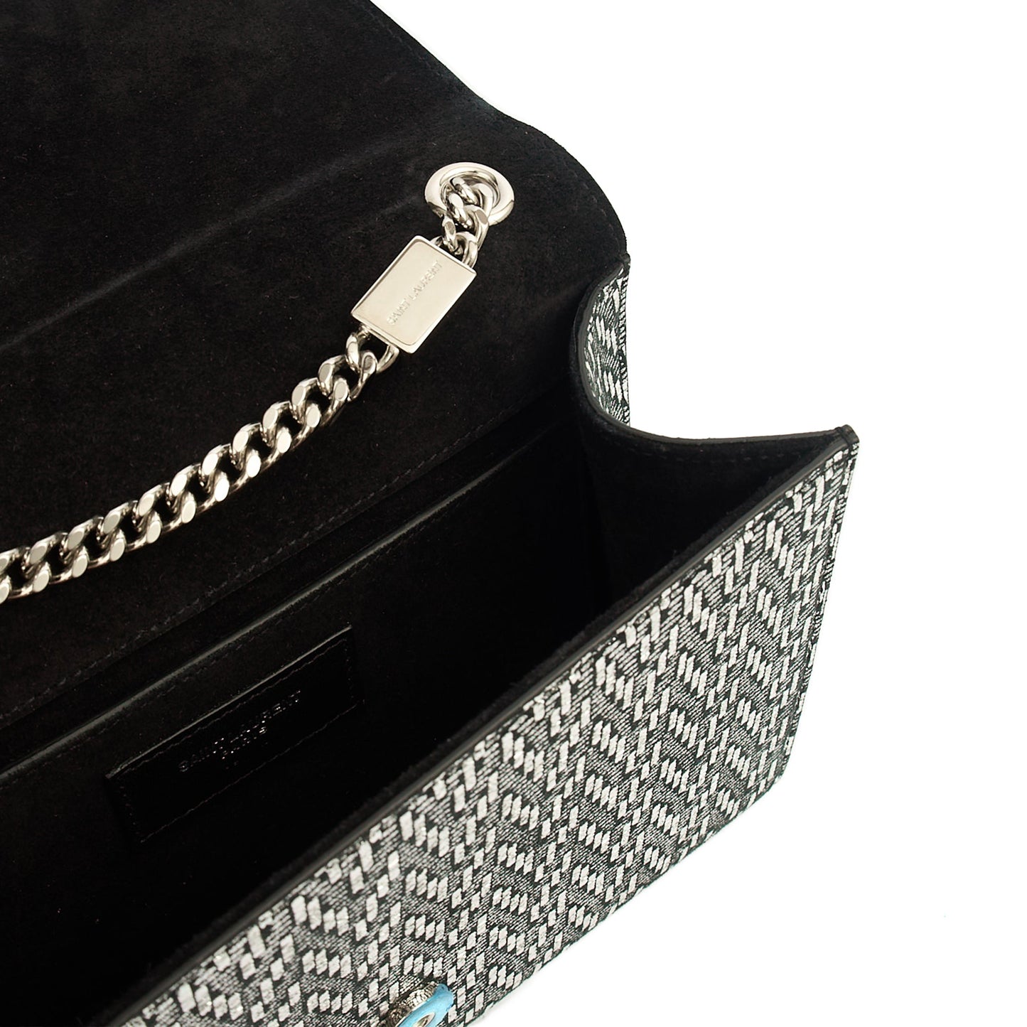 Saint Laurent Cross Body Kate Medium in Metallic, Fabric — Alternate View 11