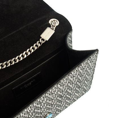 Saint Laurent Cross Body Kate Medium in Metallic, Fabric — Alternate View 11