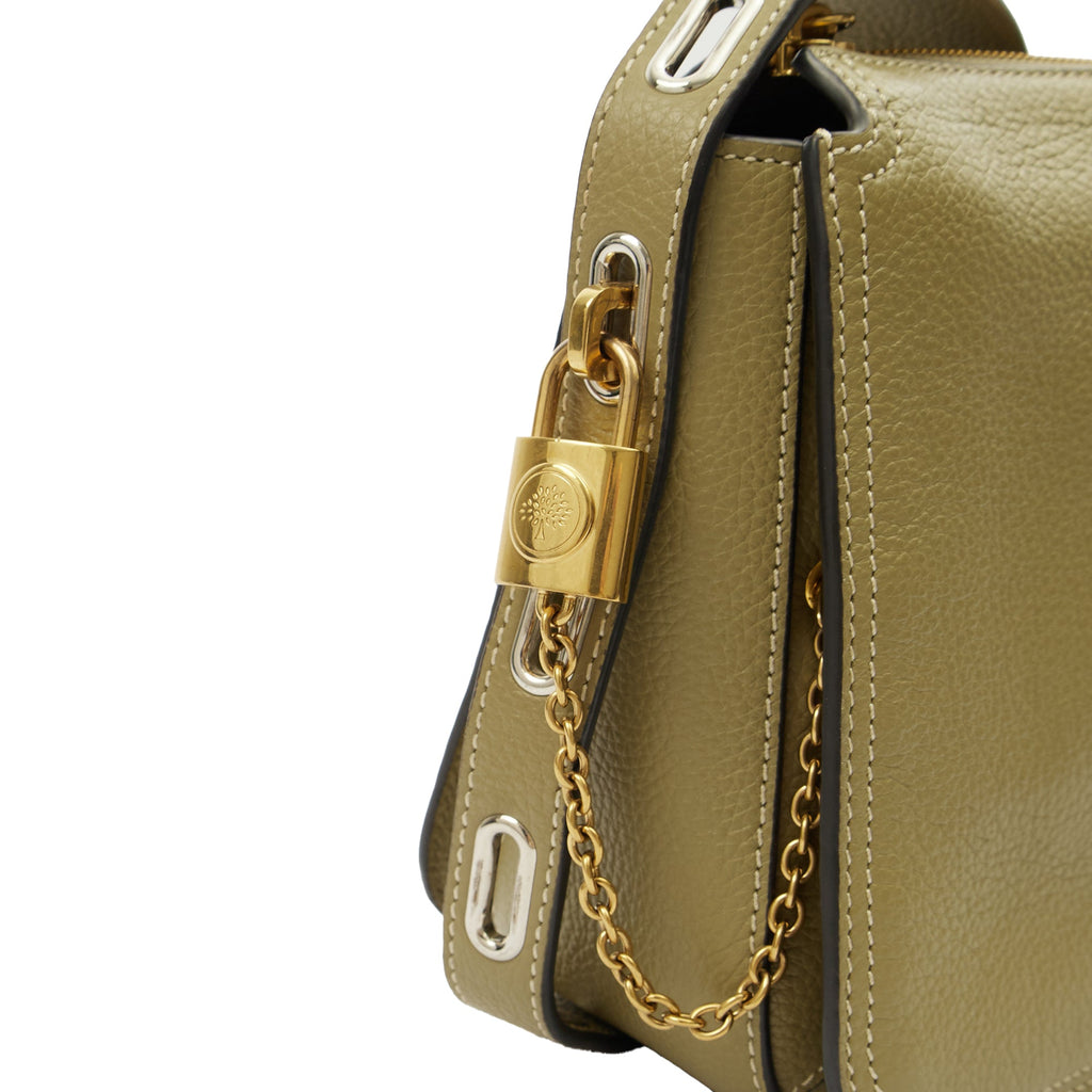 Mulberry Cross Body Billie in Summer Khaki, Leather — Detail View