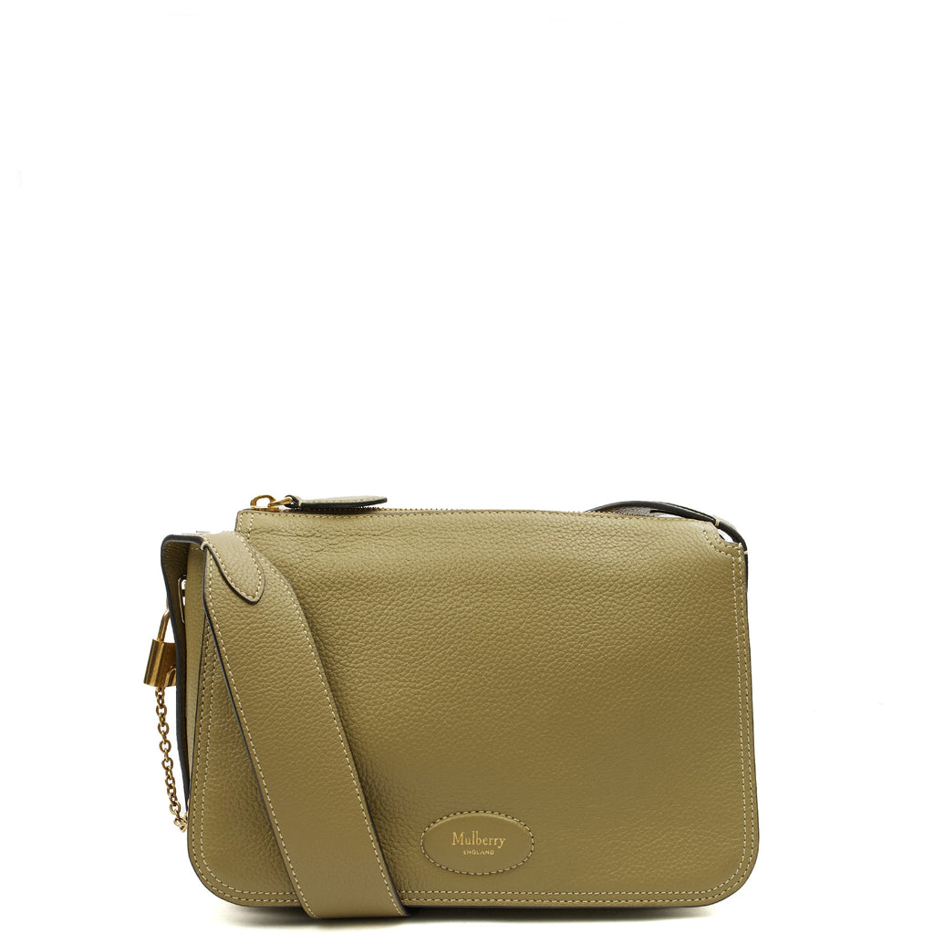 Mulberry Cross Body Billie in Summer Khaki, Leather — Front View