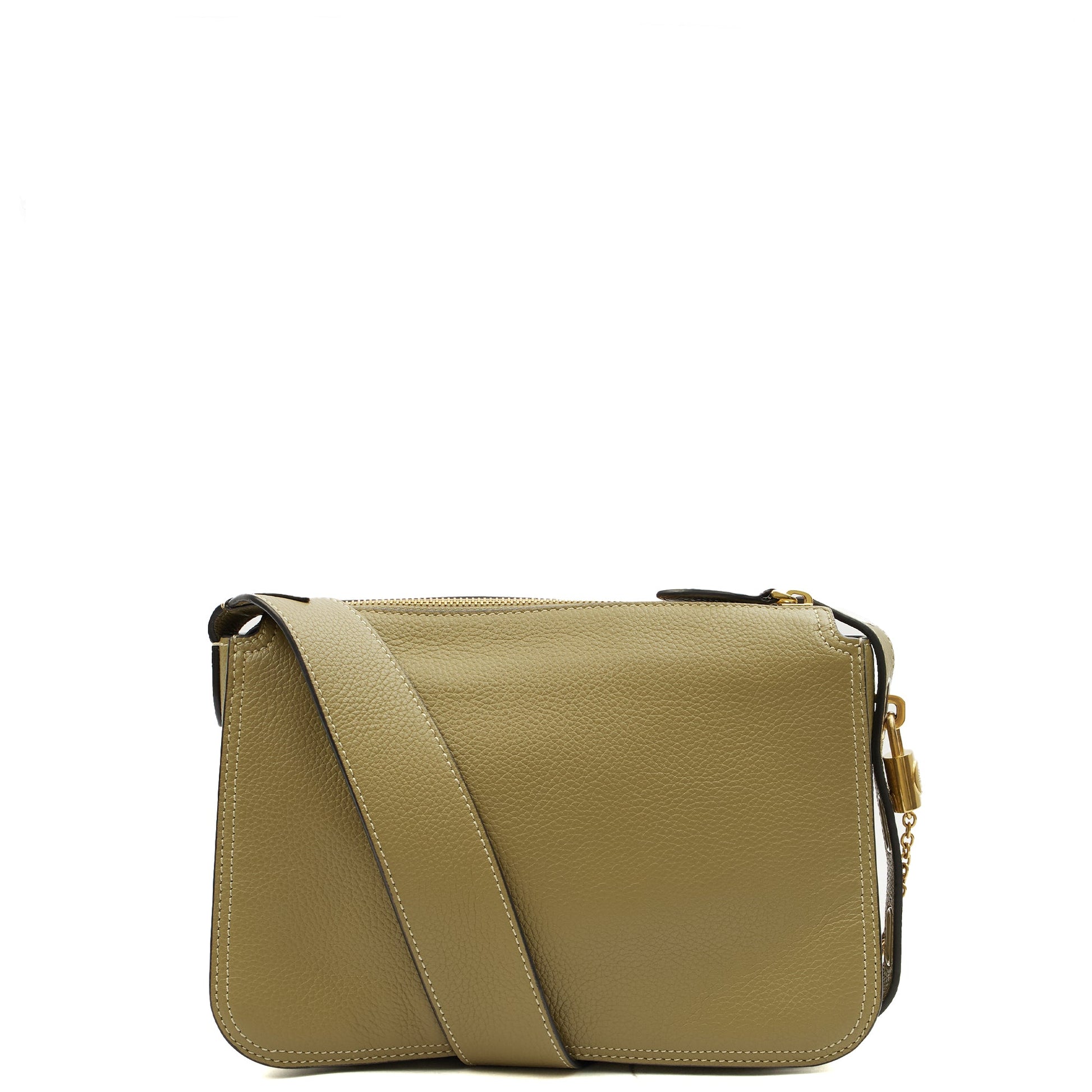 Mulberry Cross Body Billie in Summer Khaki, Leather — Back View