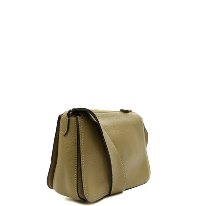 Mulberry Cross Body Billie in Summer Khaki, Leather — Side View