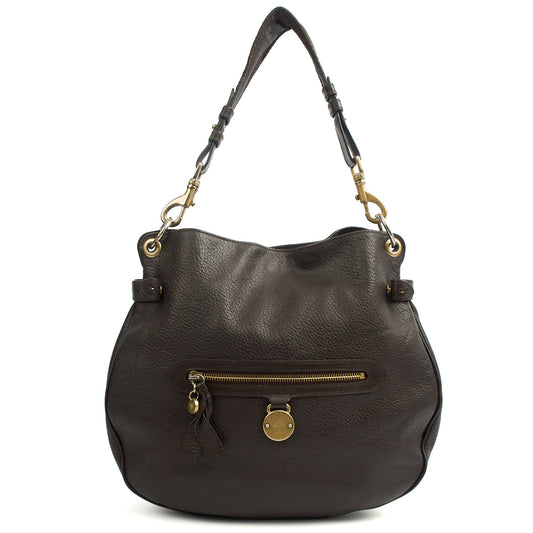 Mulberry Tote Daria Hobo in Amber, Calfskin Leather — Front View