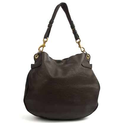 Mulberry Tote Daria Hobo in Amber, Calfskin Leather — Top View