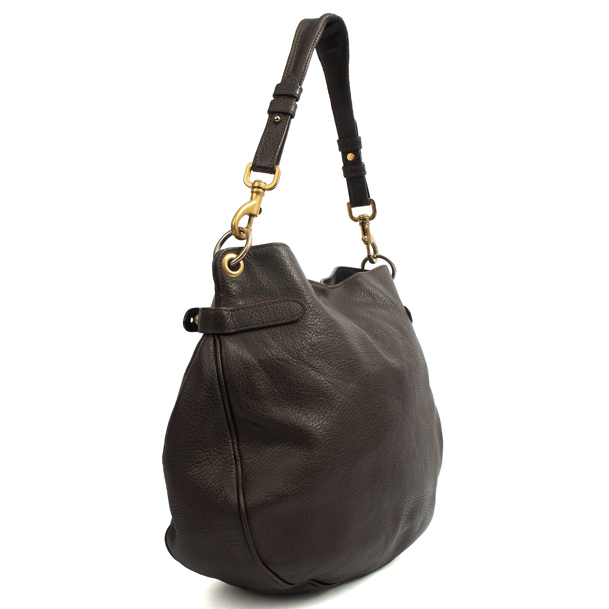 Mulberry Tote Daria Hobo in Amber, Calfskin Leather — Back View