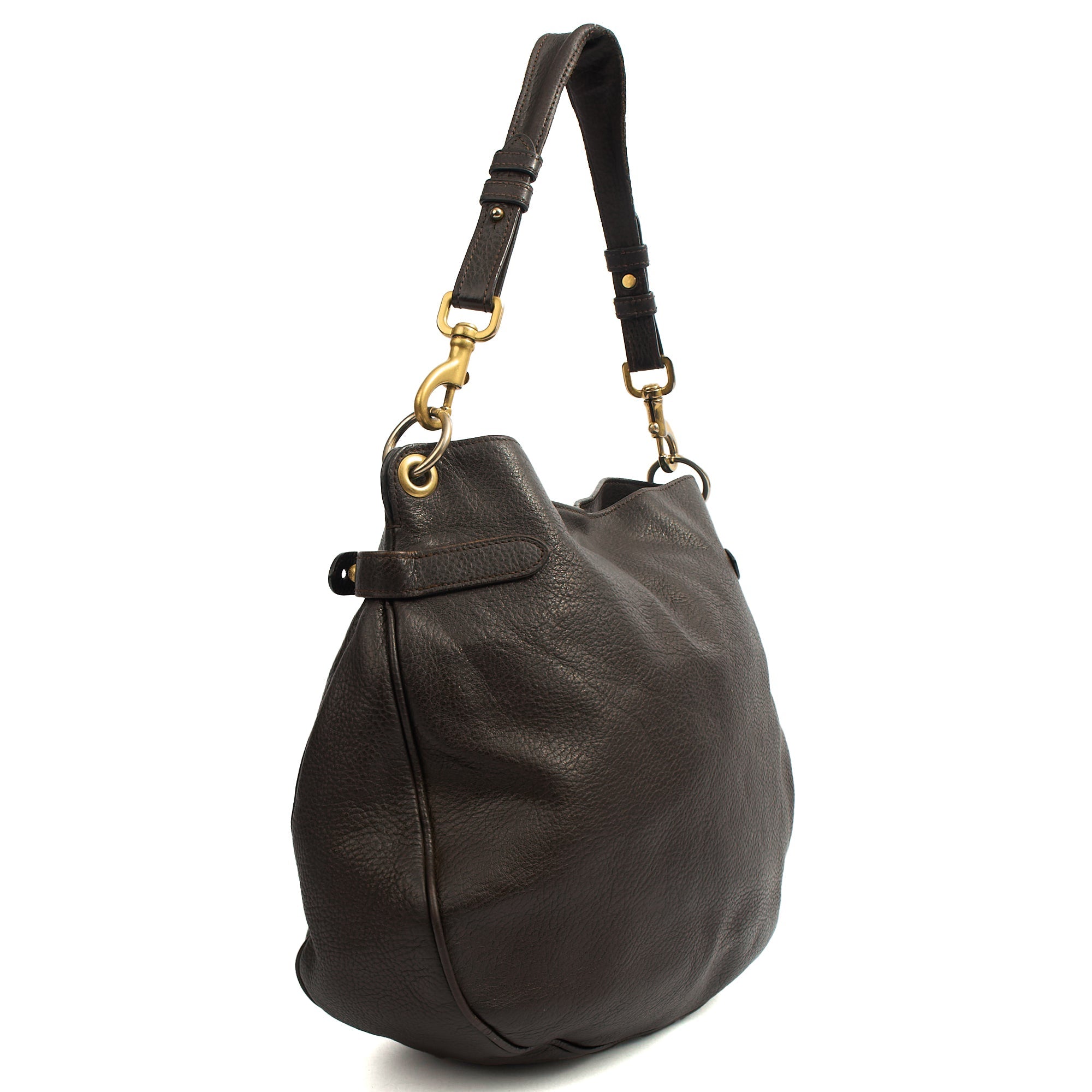 Mulberry Tote Daria Hobo in Amber, Calfskin Leather — Back View