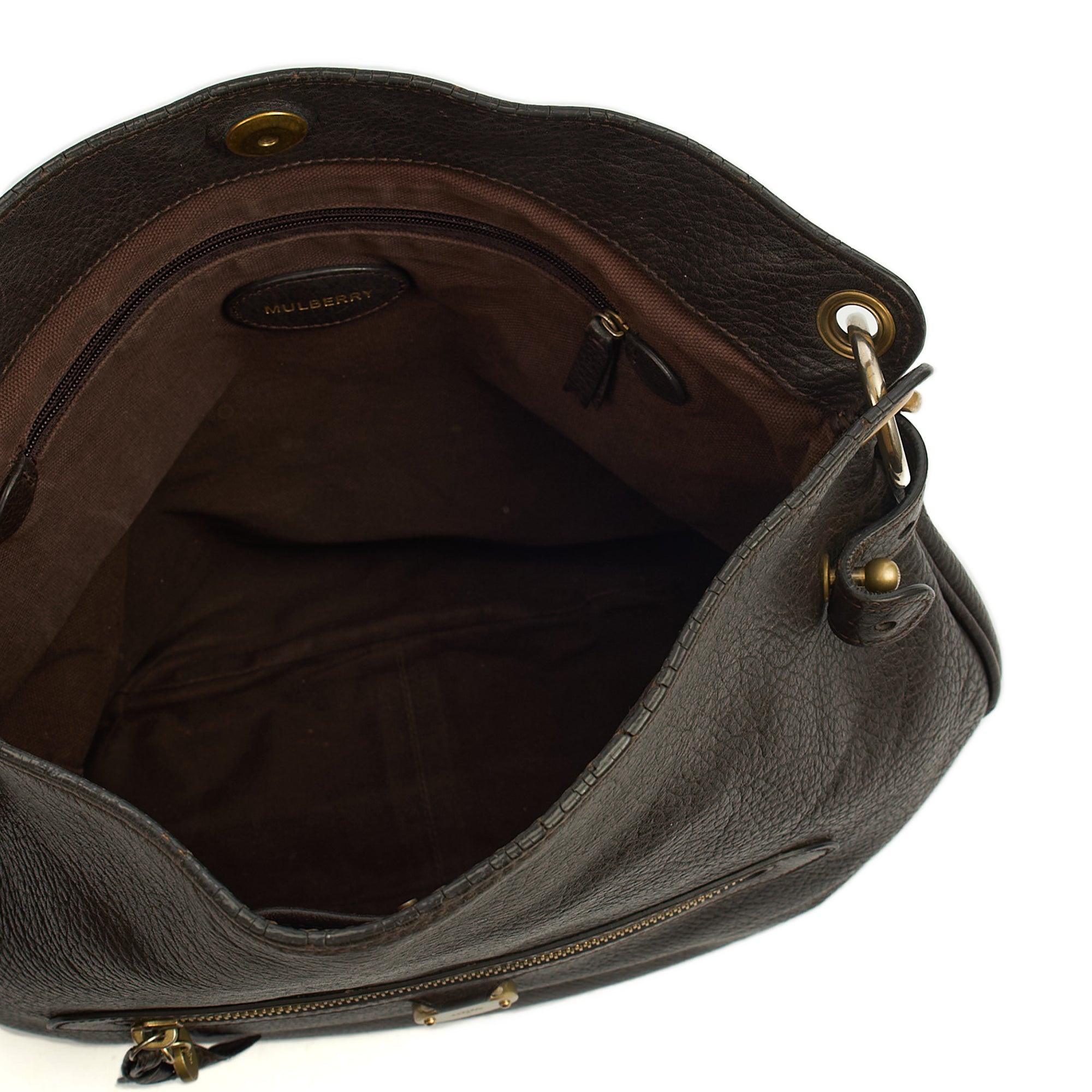 Mulberry Tote Daria Hobo in Amber, Calfskin Leather — Lifestyle View