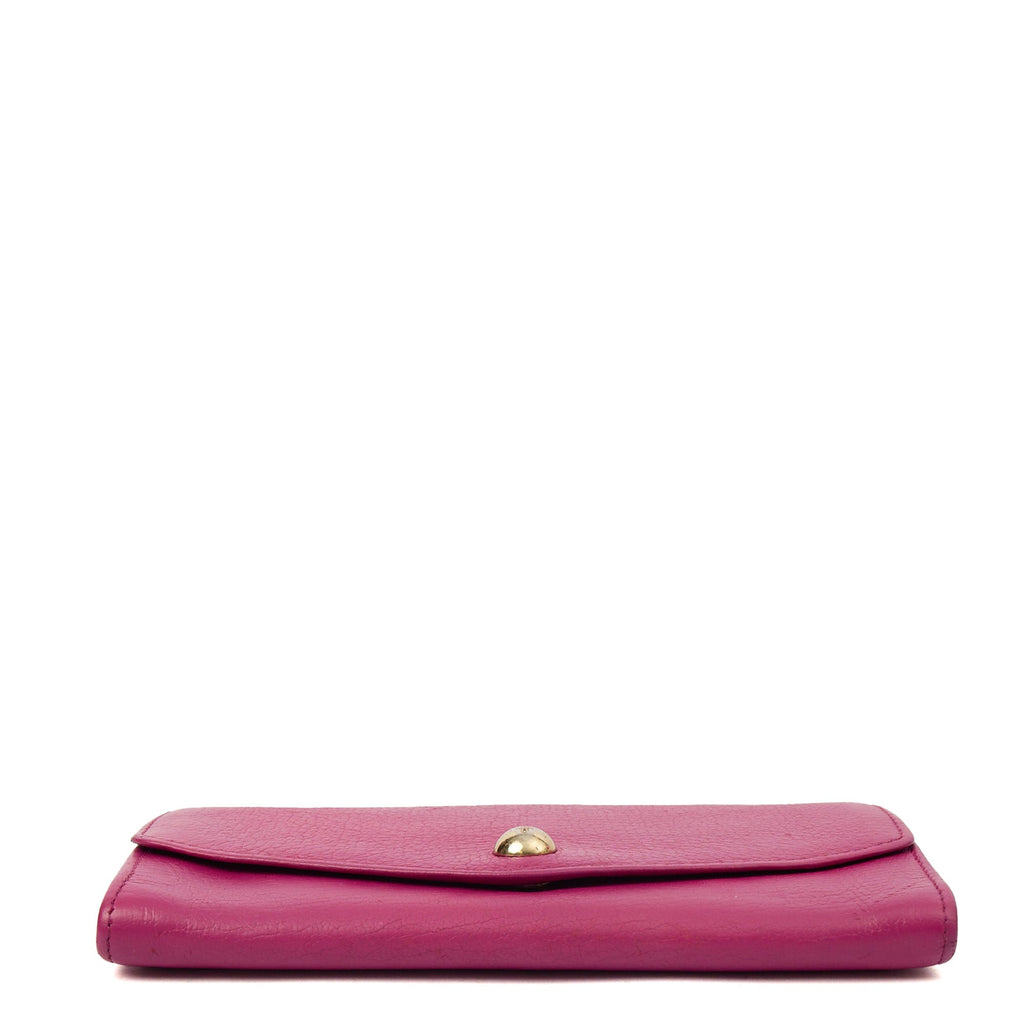Mulberry Purse Wallet in Mulberry Pink, Leather — Detail View