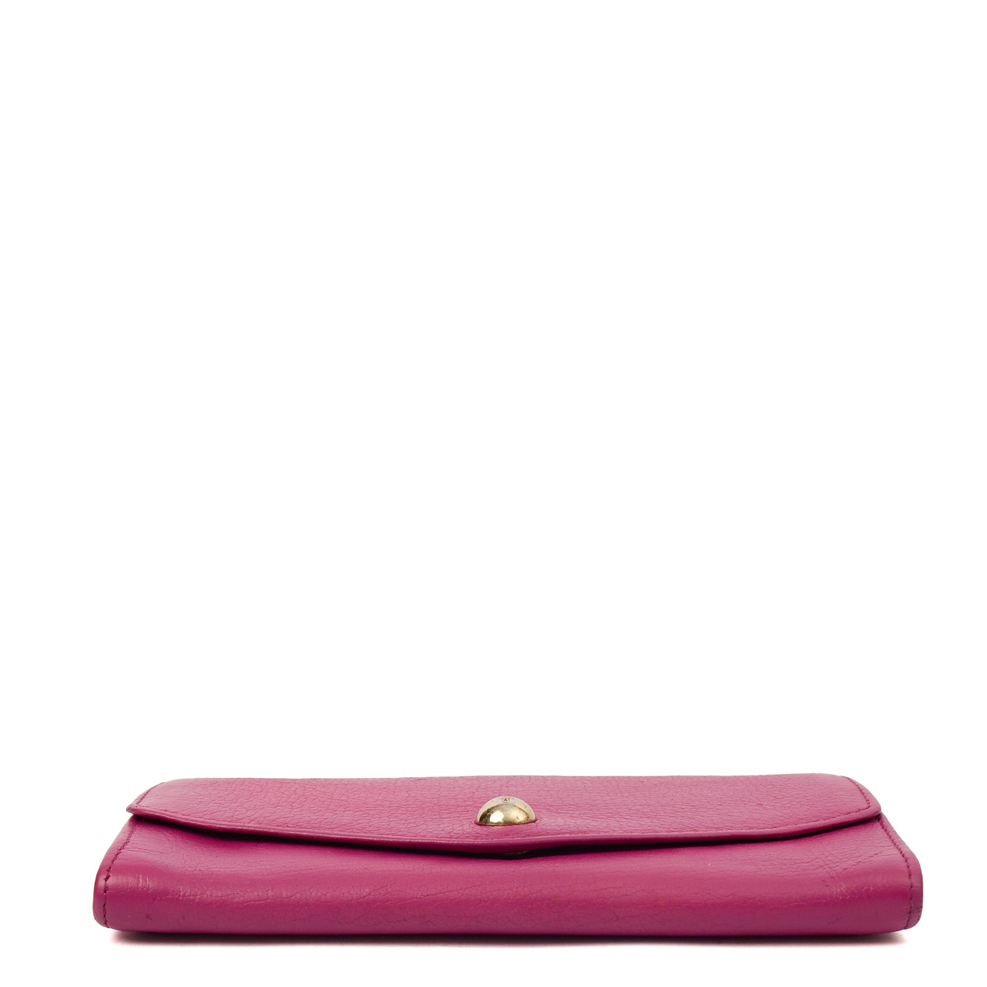 Mulberry Purse Wallet in Mulberry Pink, Leather — Detail View