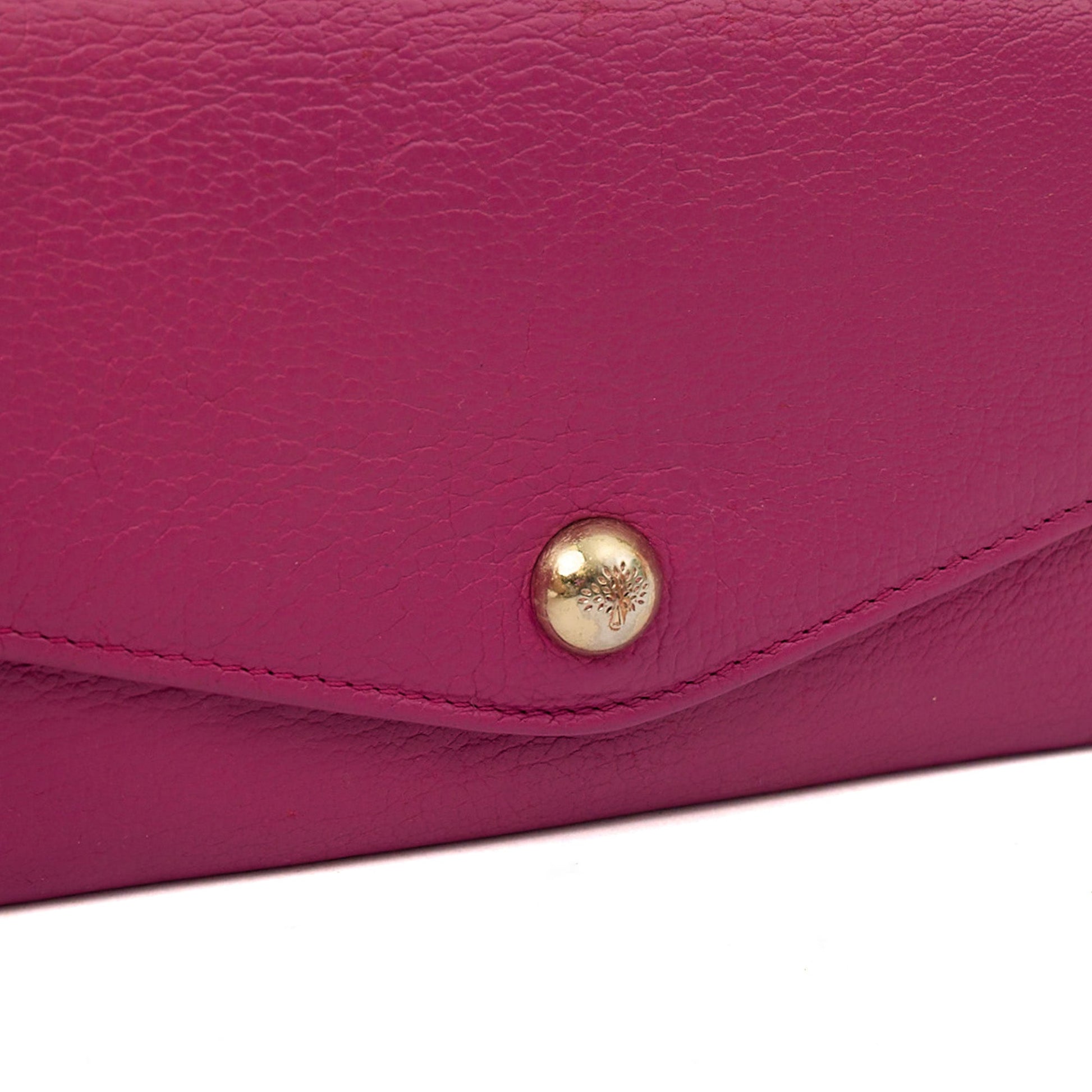 Mulberry Purse Wallet in Mulberry Pink, Leather — Lifestyle View