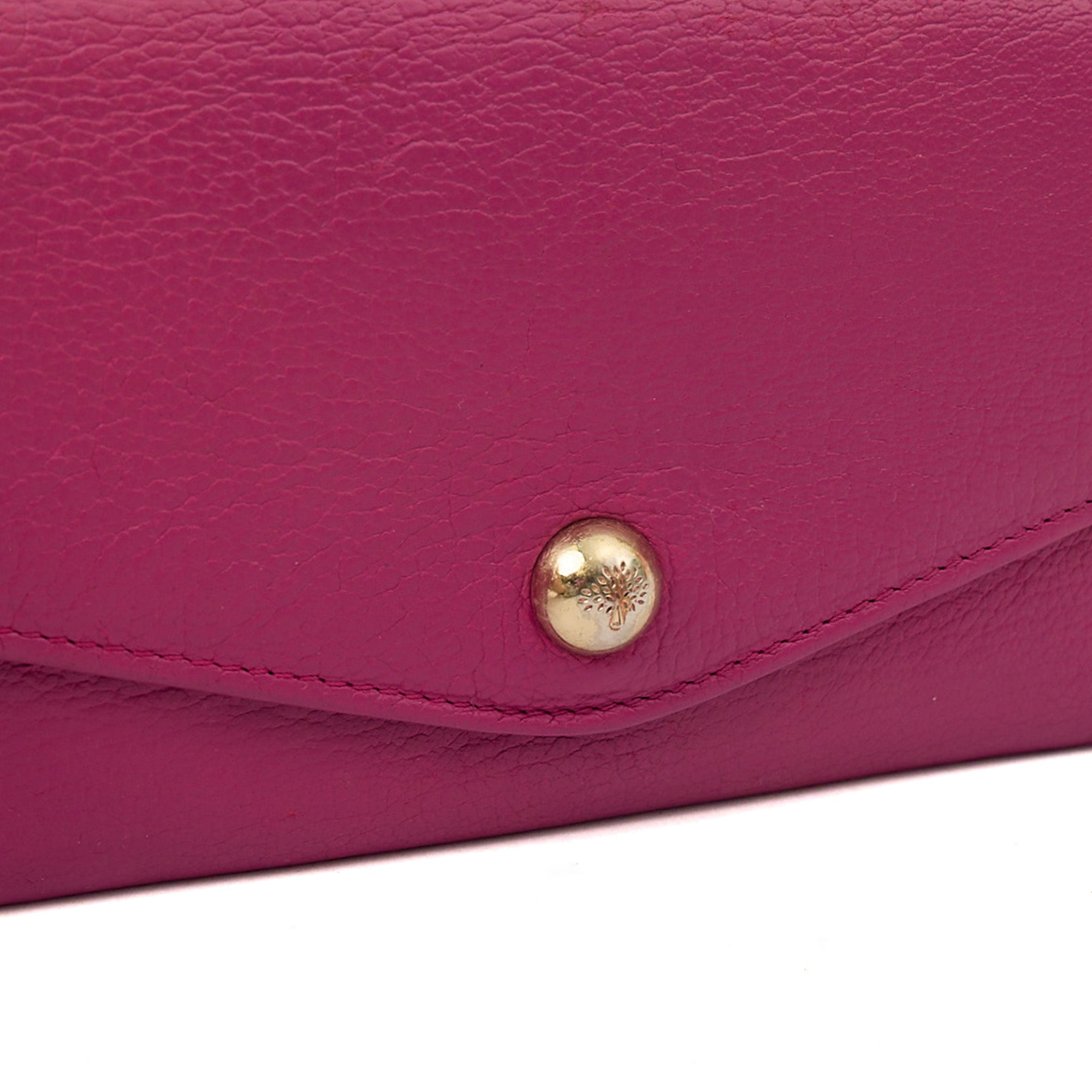 Mulberry Purse Wallet in Mulberry Pink, Leather — Lifestyle View