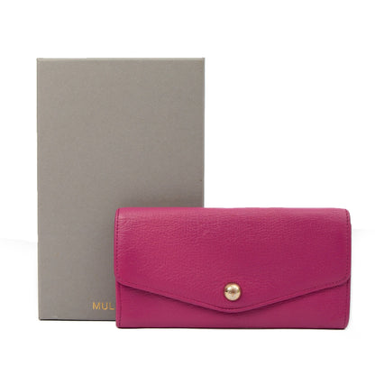 Mulberry Purse Wallet in Mulberry Pink, Leather — Side View