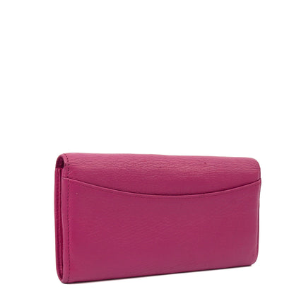 Mulberry Purse Wallet in Mulberry Pink, Leather — Back View