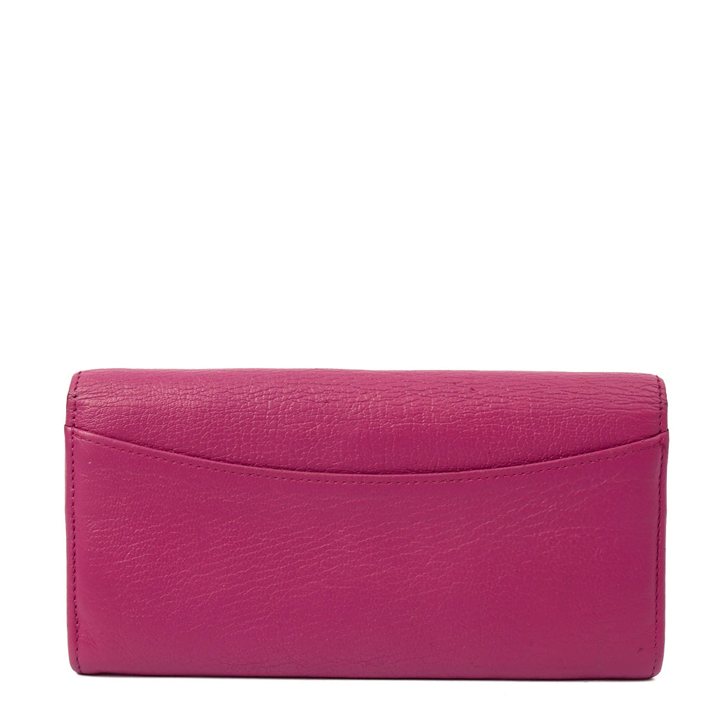 Mulberry Purse Wallet in Mulberry Pink, Leather — Top View